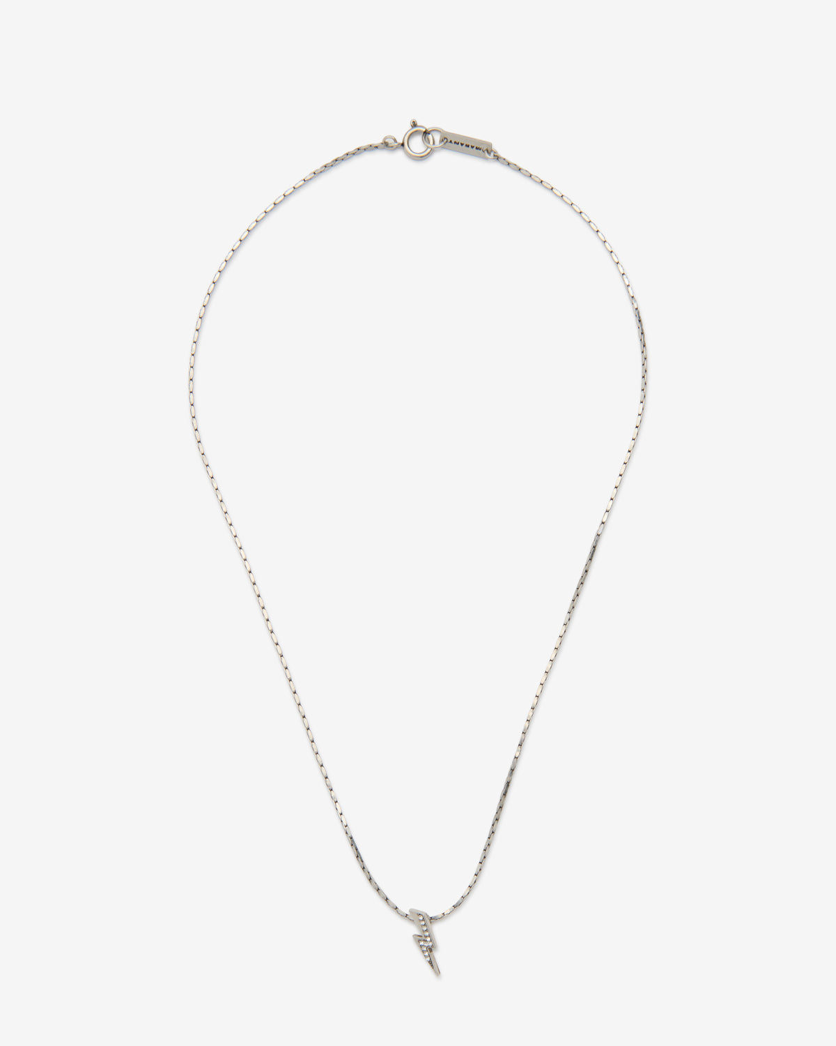 Isabel Marant Flash collier argenté pendentif éclair