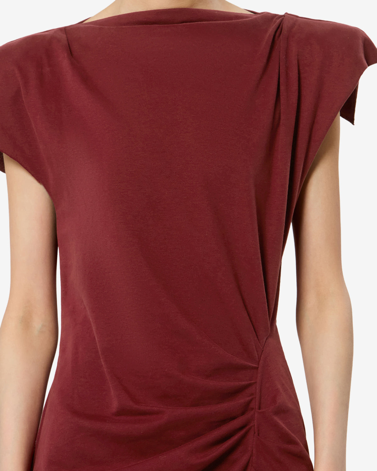 Isabel Marant Robes Nadela robe bordeaux jersey coton