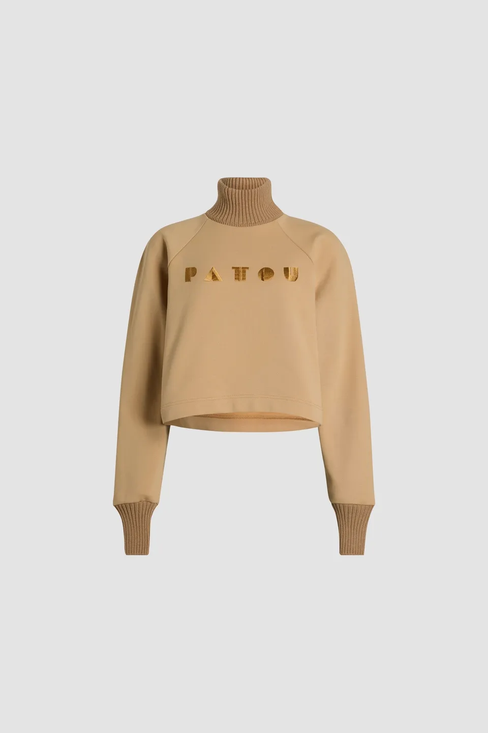 Patou H24JE1269995109B sweat coton col Biscuit