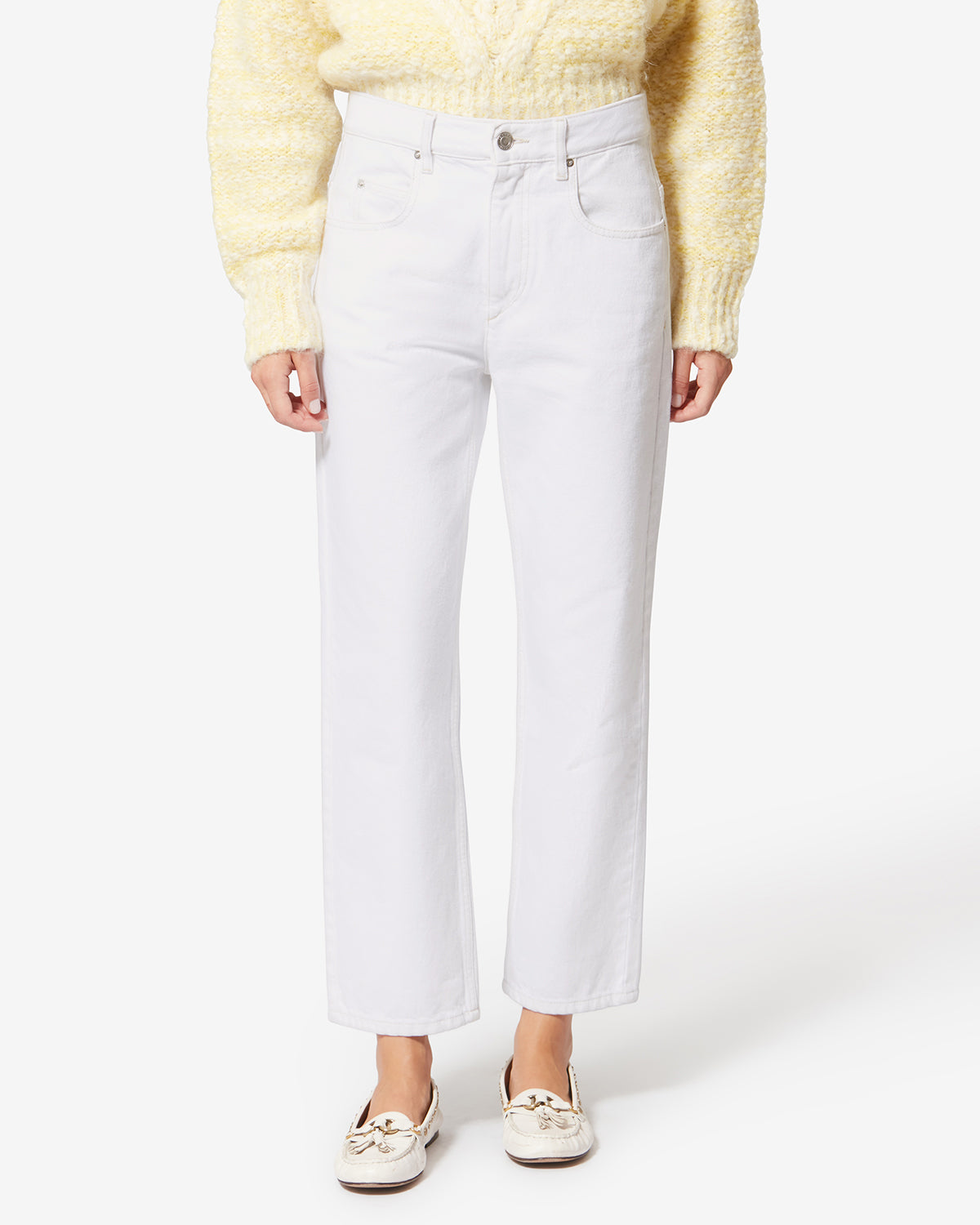Isabel Marant Dakota jean blanc 7/8 taille regular