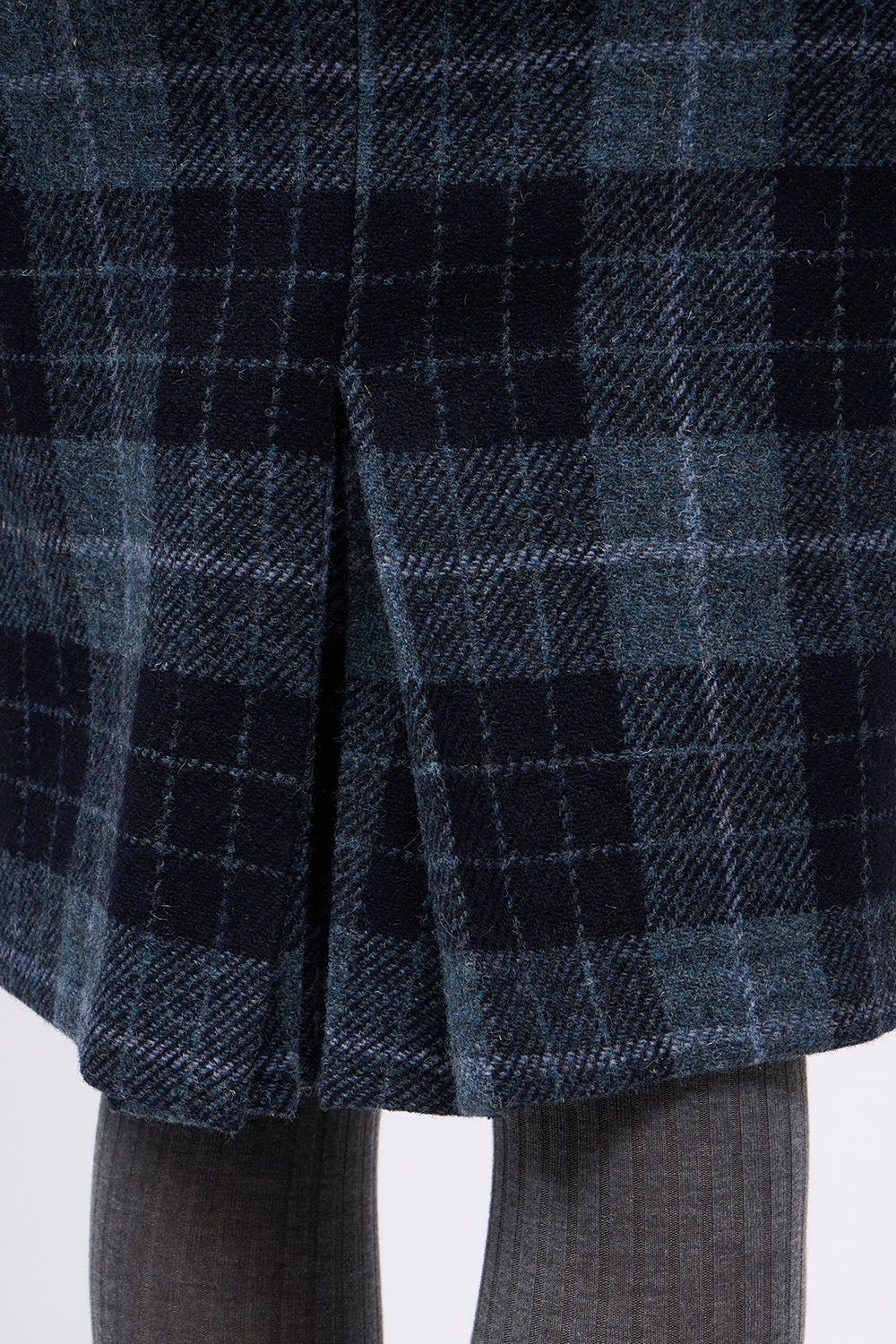 Paul & Joe Daria jupe crayon laine carreaux Harris Tweed