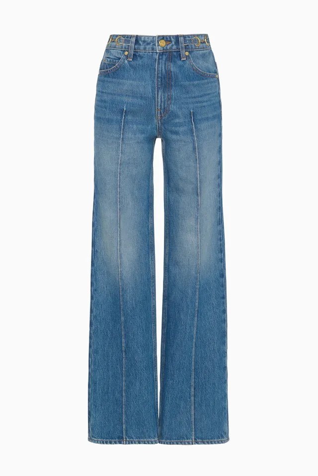 Ulla Johnson Agatha Jean jean droit Danube 100% coton