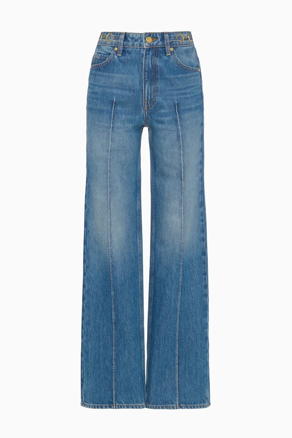 Ulla Johnson Agatha Jean jean droit Danube 100% coton