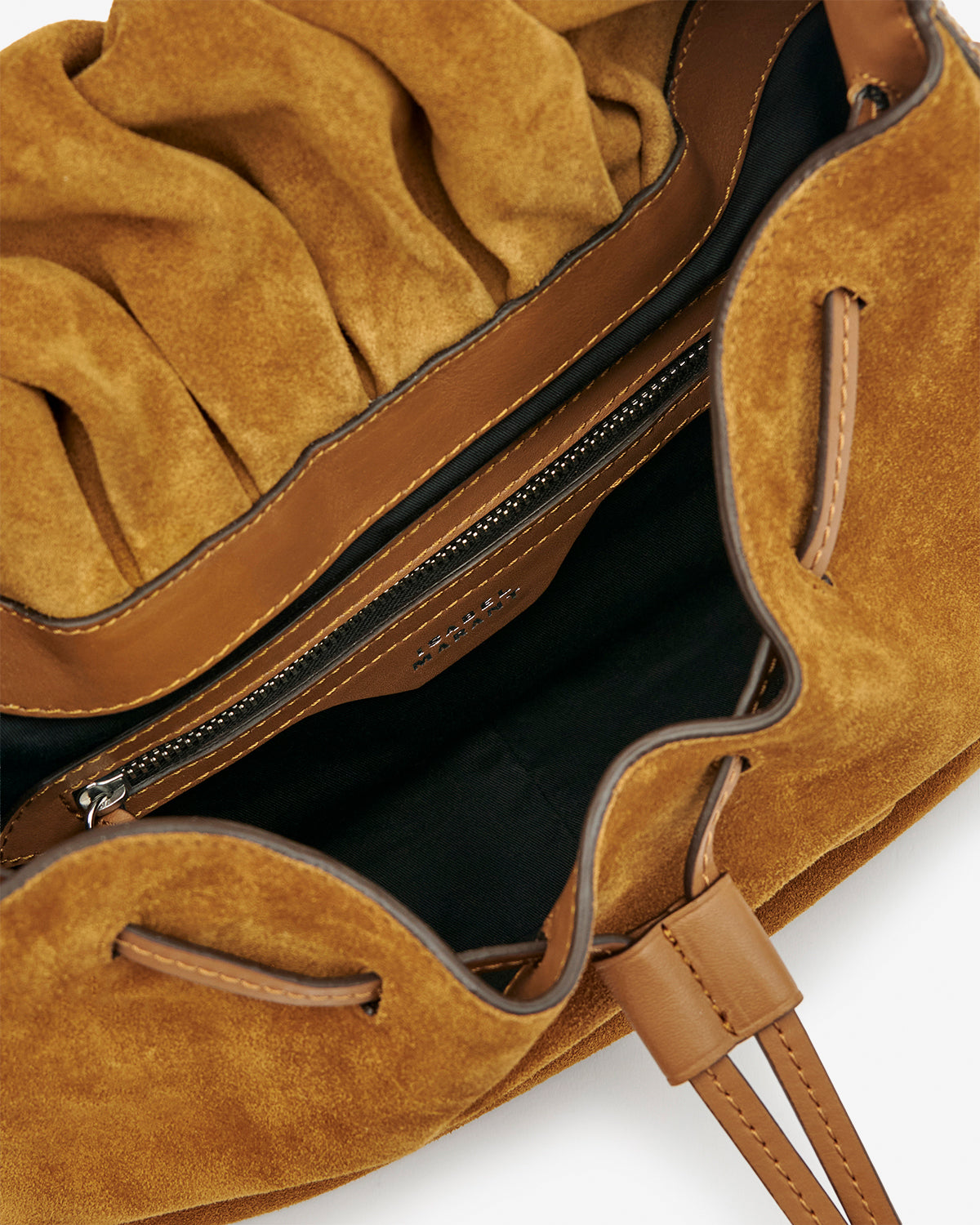 Isabel Marant Bolton PP0406 sac cuir velours cognac