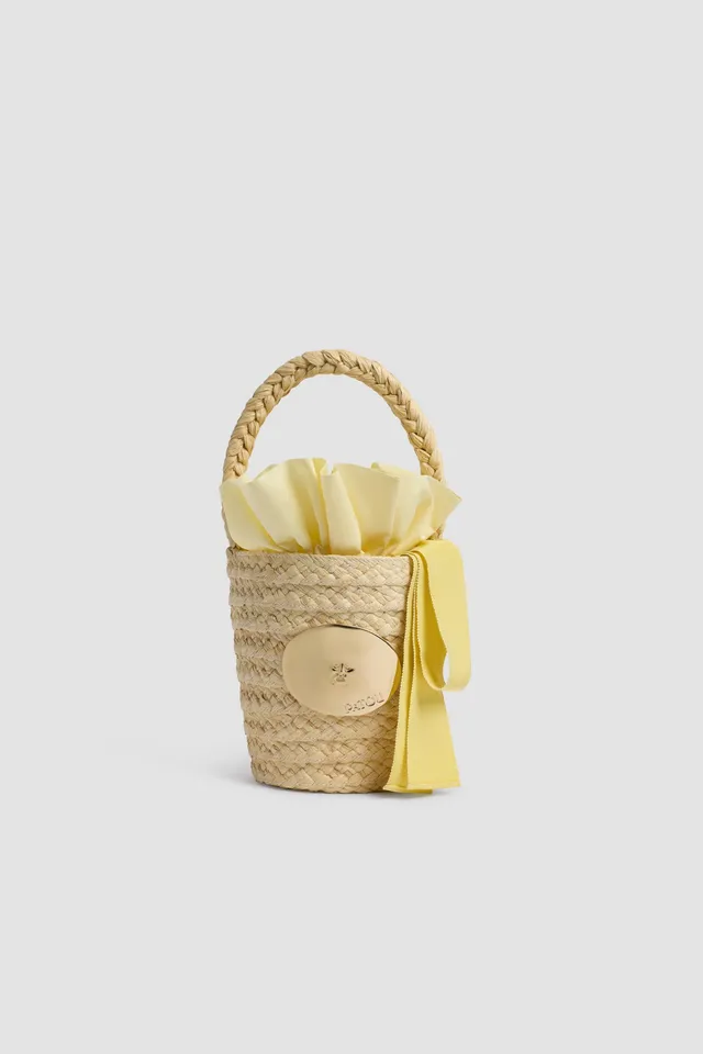 Patou AC061 P26AC061 sac seau raphia citrus TU