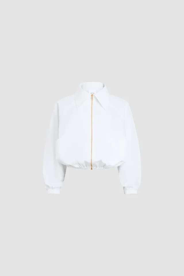 Patou OU049 P26OU0490244001W veste coton bio blanche zip