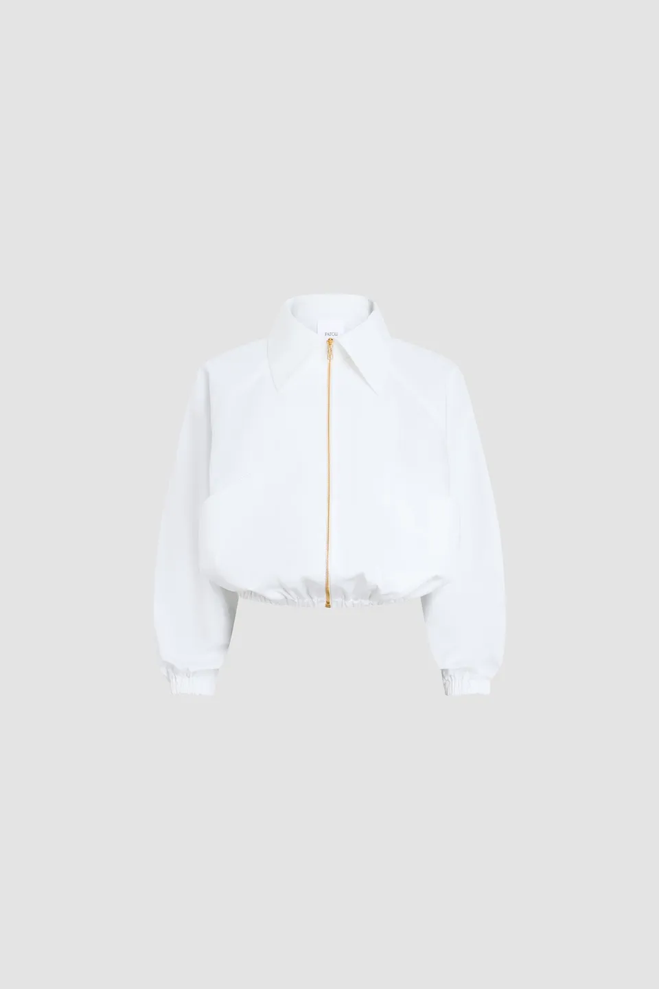 Patou OU049 P26OU0490244001W veste coton bio blanche zip