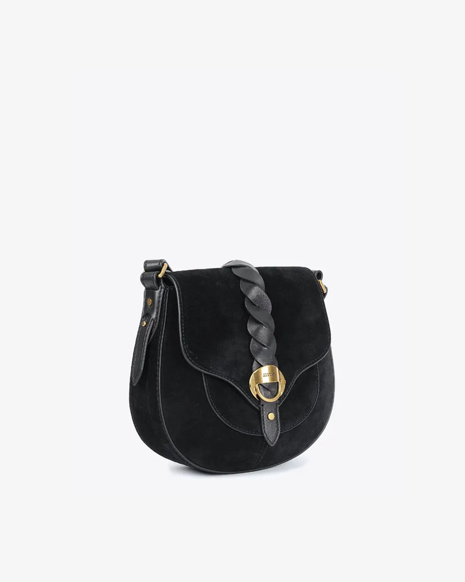Isabel Marant Altay Small sac bandoulière noir cuir 23 cm
