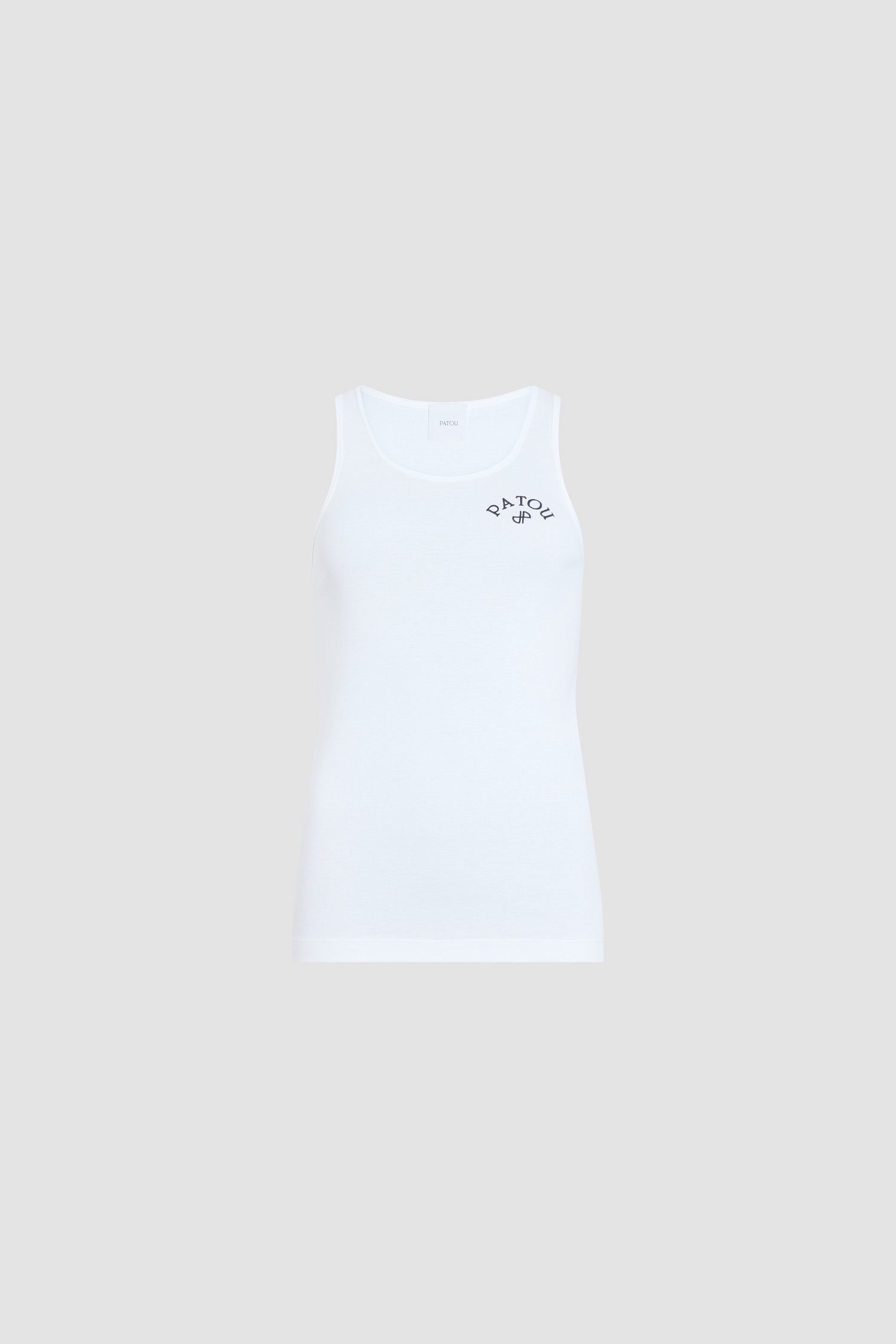 Patou JE210 débardeur blanc coton brodé logo XS-XL