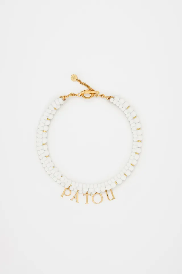Patou Jewellery JW101 collier perles ivoire doré