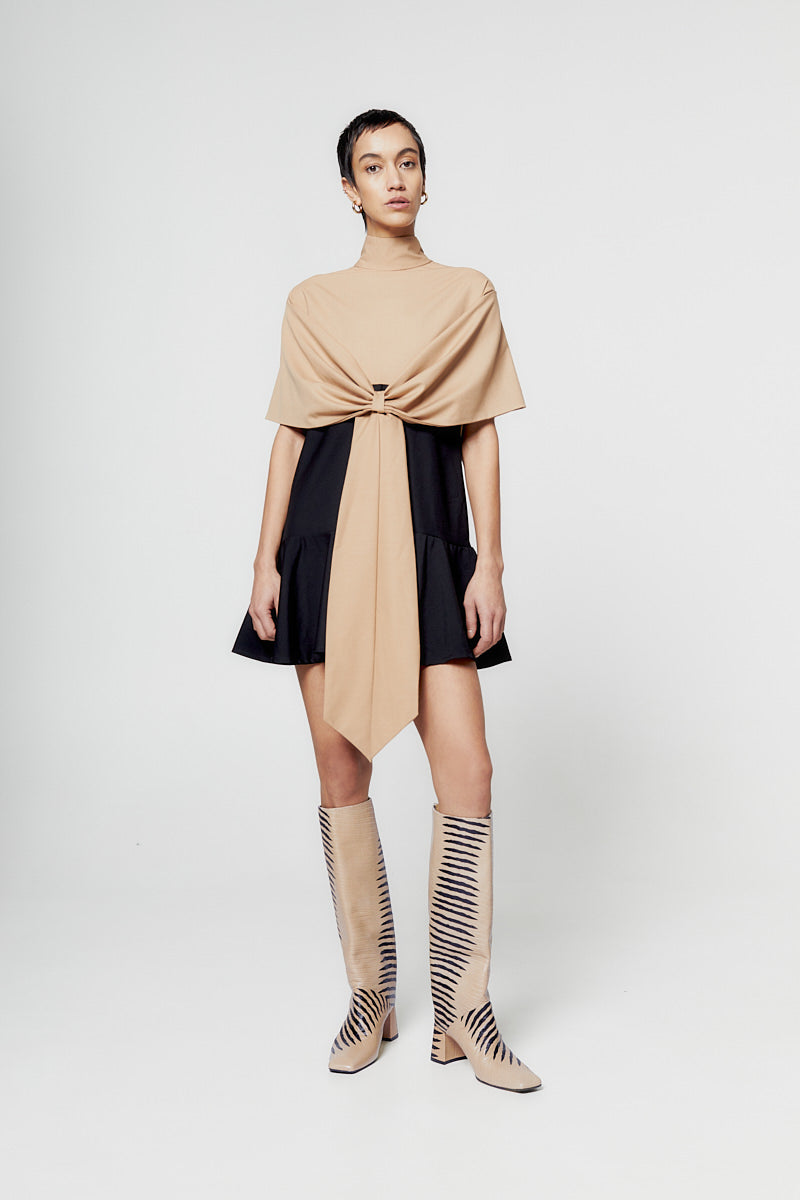 ATU Body Couture Starsailor robe longue color block à noeud
