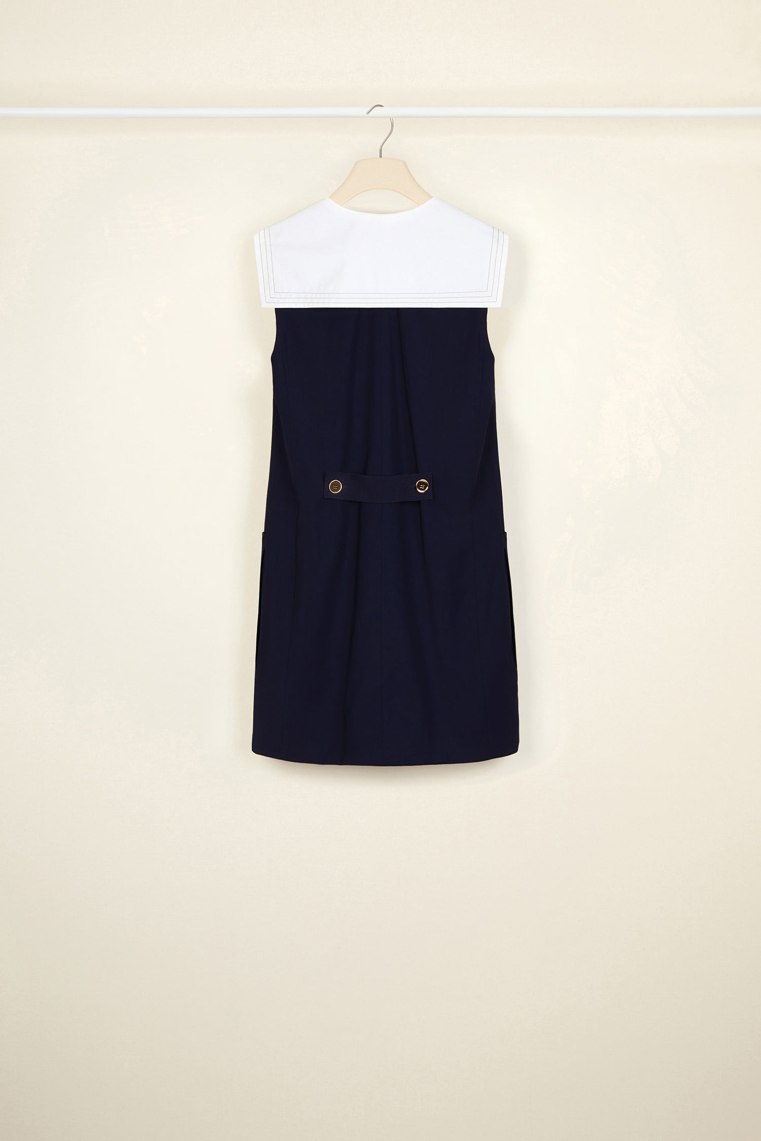 Patou E20DR0430033695N robe sailor laine bleu marine