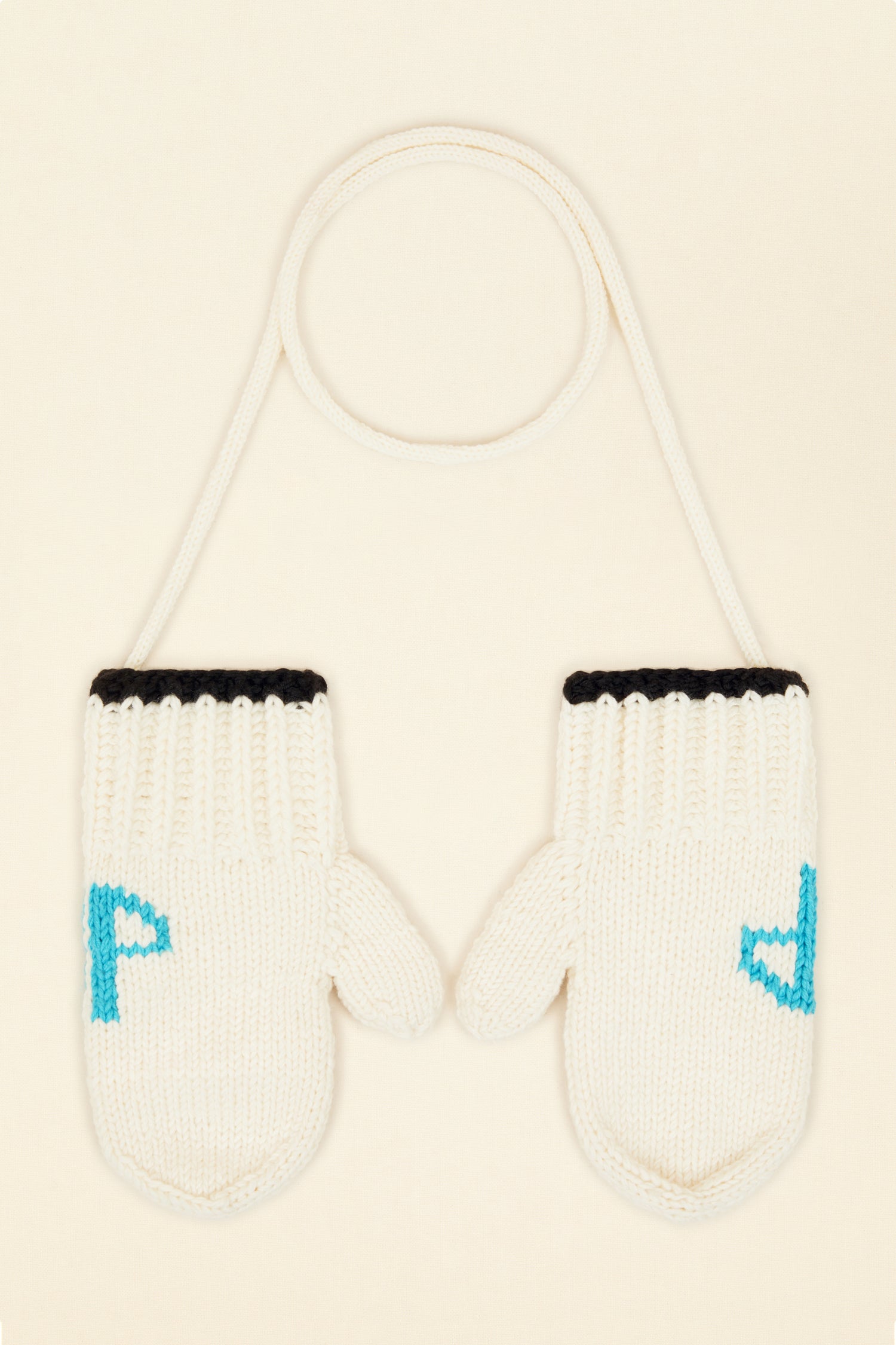 Patou Neige KN084 moufles laine ivoire TU