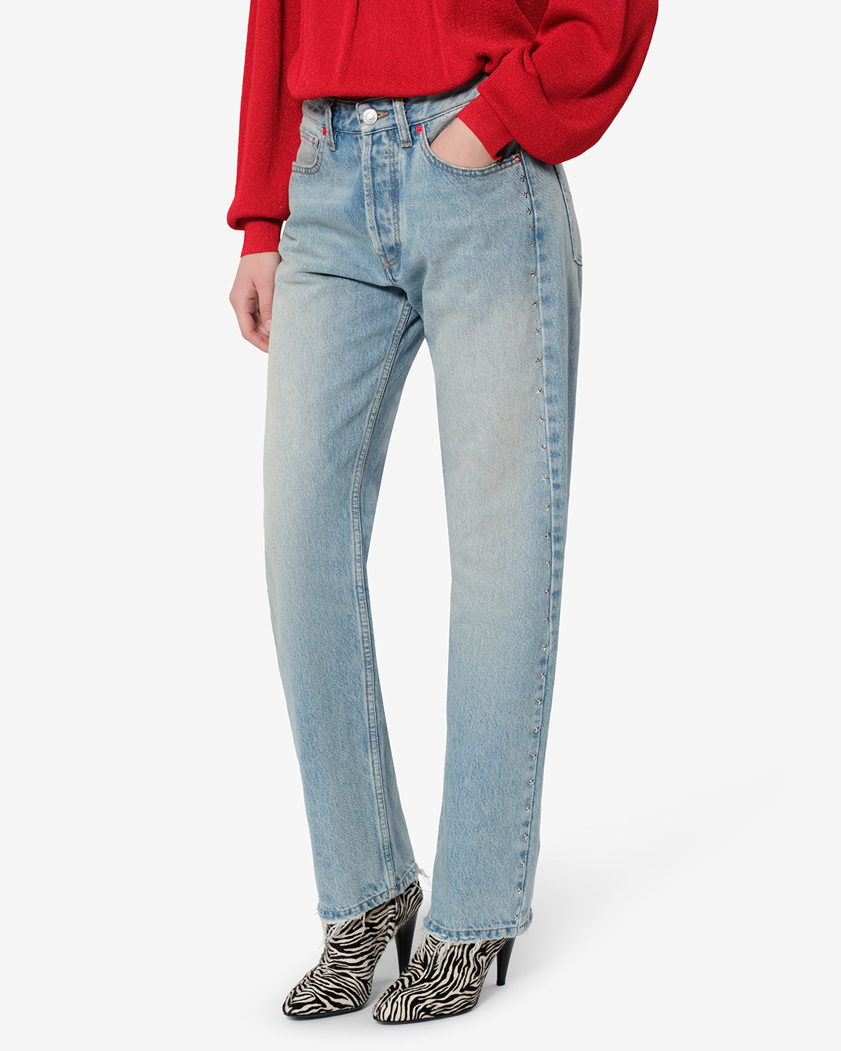 Isabel Marant Dayali Reg Jean Bleu Vintage Boyfriend