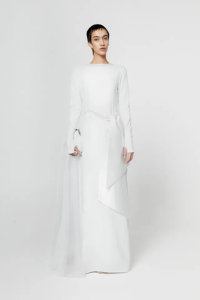 ATU Body Couture Moonlight Backless robe blanche dos nu