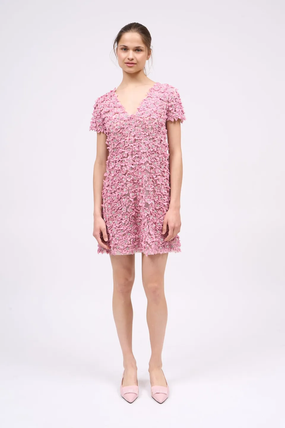 Paul & Joe Robes Robe courte Ispahan broderie fleurs strass