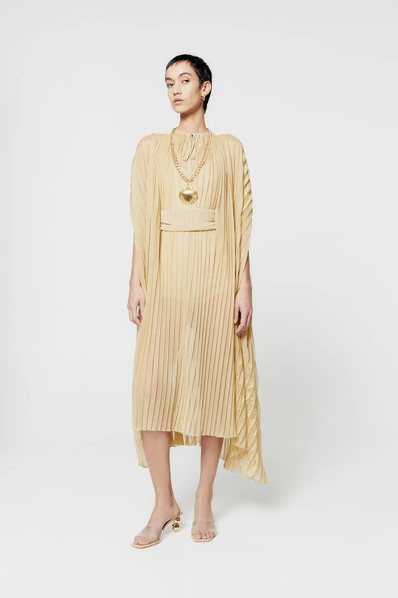 ATU Body Couture Long Robe Kaftan Dorée Plissée U