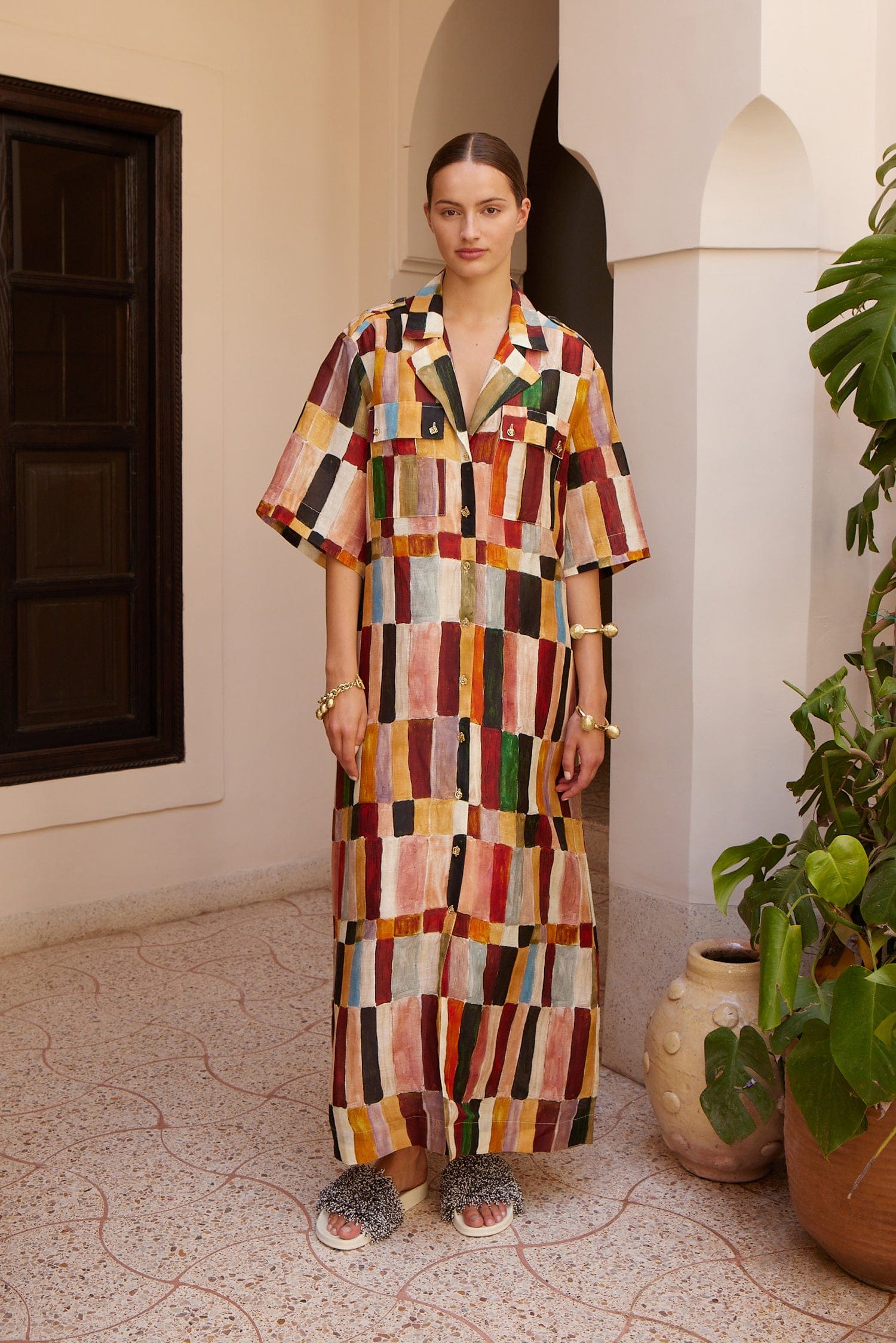 Alemäis Marjorelle Shirtdress robe chemise lin et soie