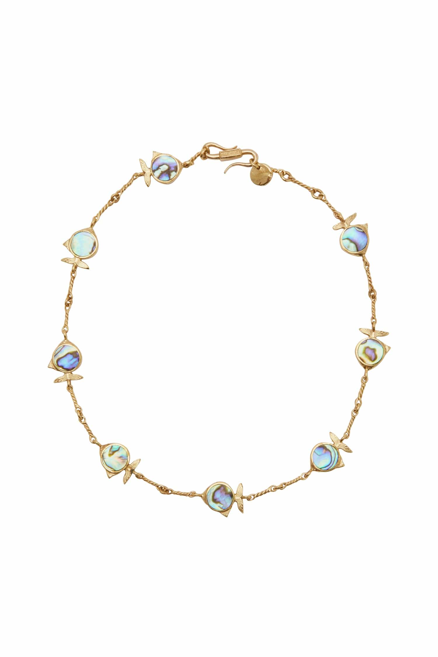 Alemais Calypso Paua Fish Necklace collier poisson paua