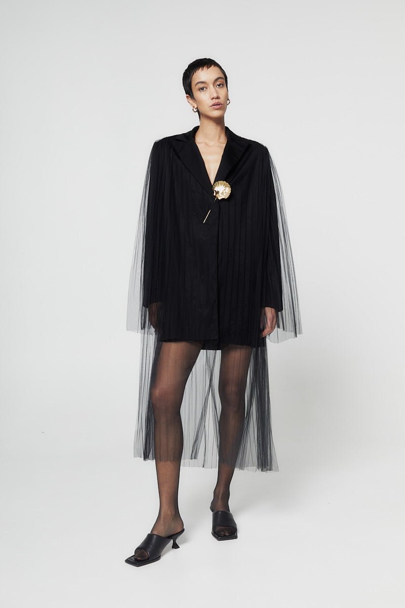 ATU Body Couture Tops Jackets blazer tulle noir taille S