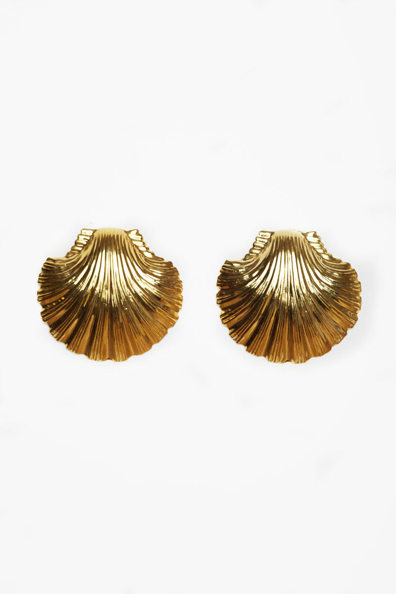 ATU Body Couture Clam Shell boucles coquillage doré U