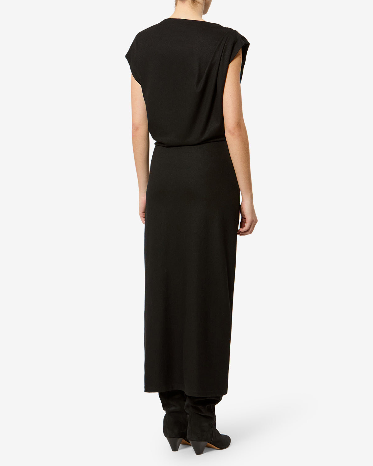 Isabel Marant Naerys RO0260FD robe noir jersey longue