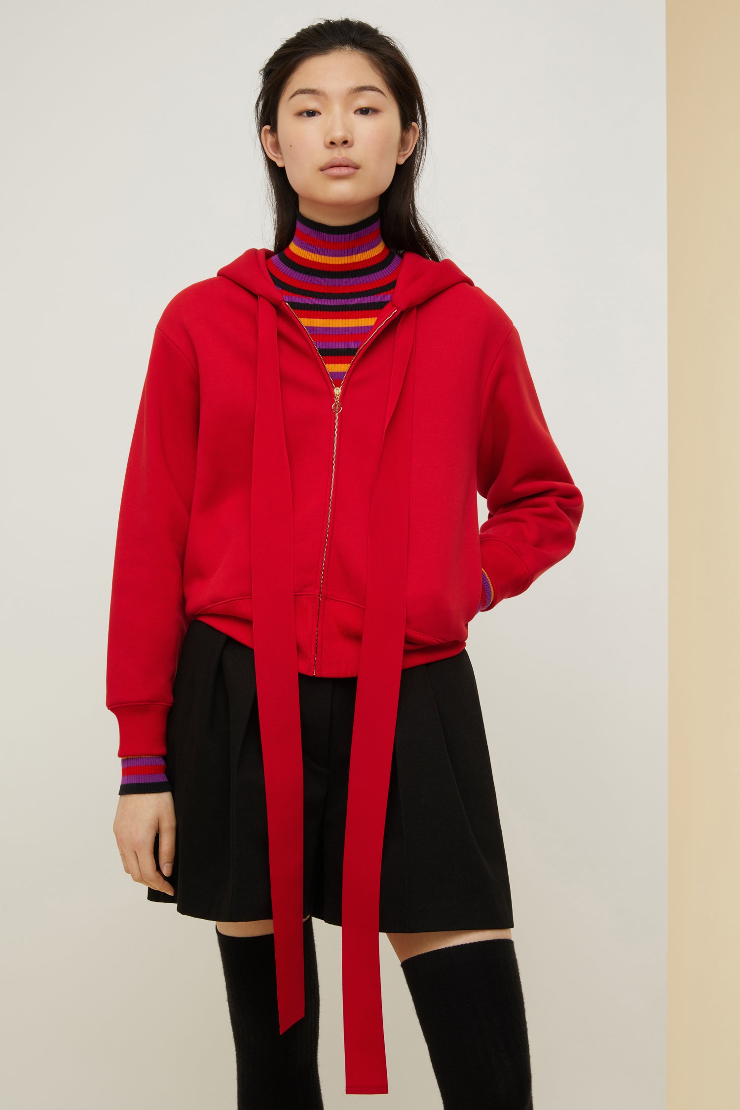 Patou JE007 hoodie coton bio Poppy zippé à capuche logo dos