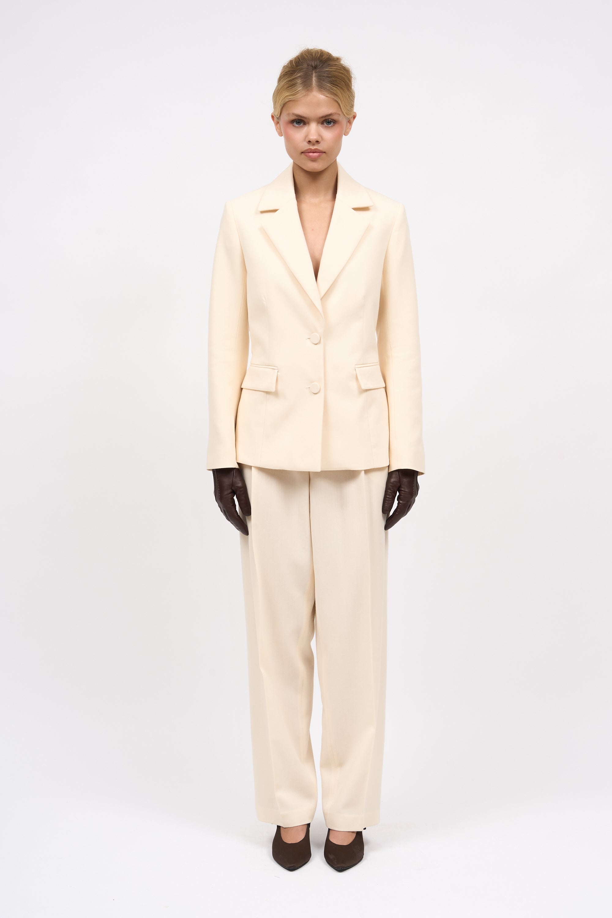 Paul & Joe Romy veste cintrée twill laine noir