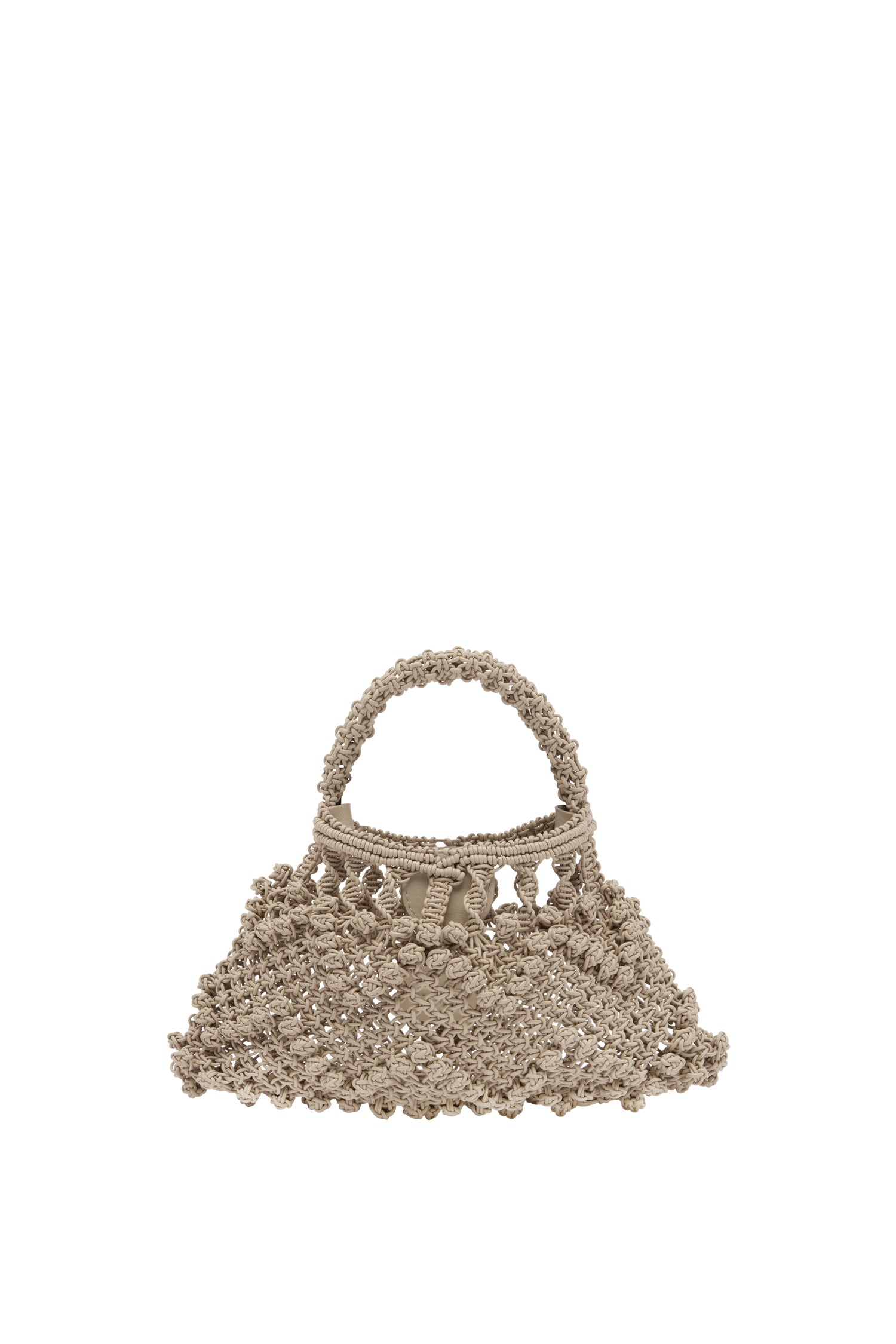 Alemäis Accessories Leather Macramé Micro Crescent sac cuir OS