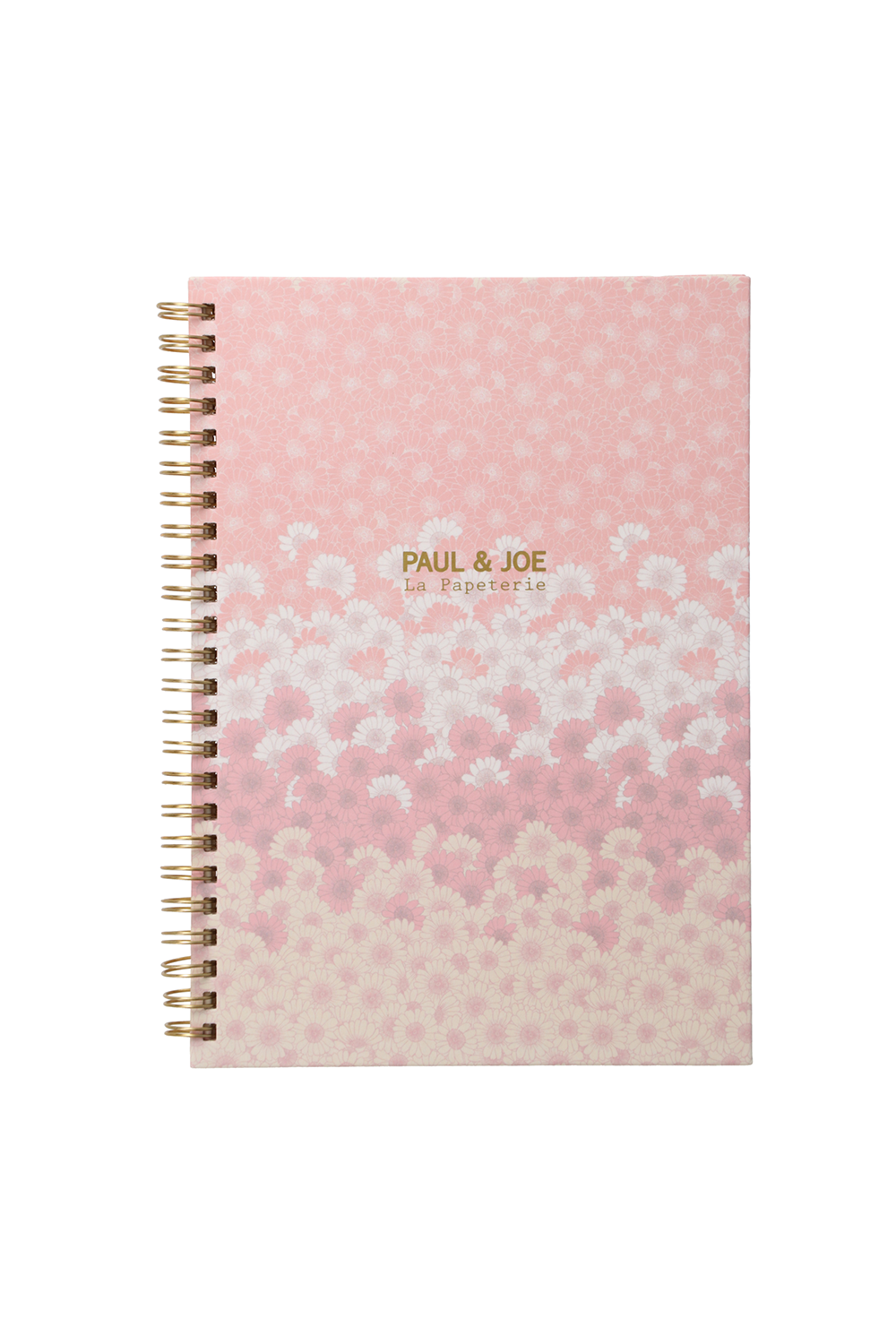 Paul & Joe Carnet A5 rose fleuri spirales ligné