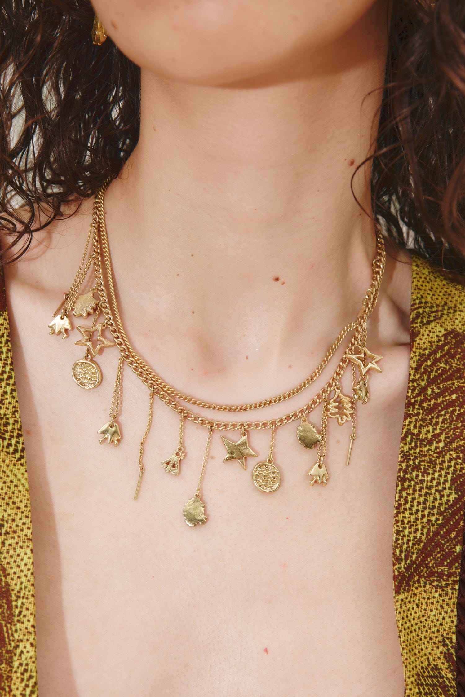 Alemäis Jem Charm collier breloques OS laiton plaqué