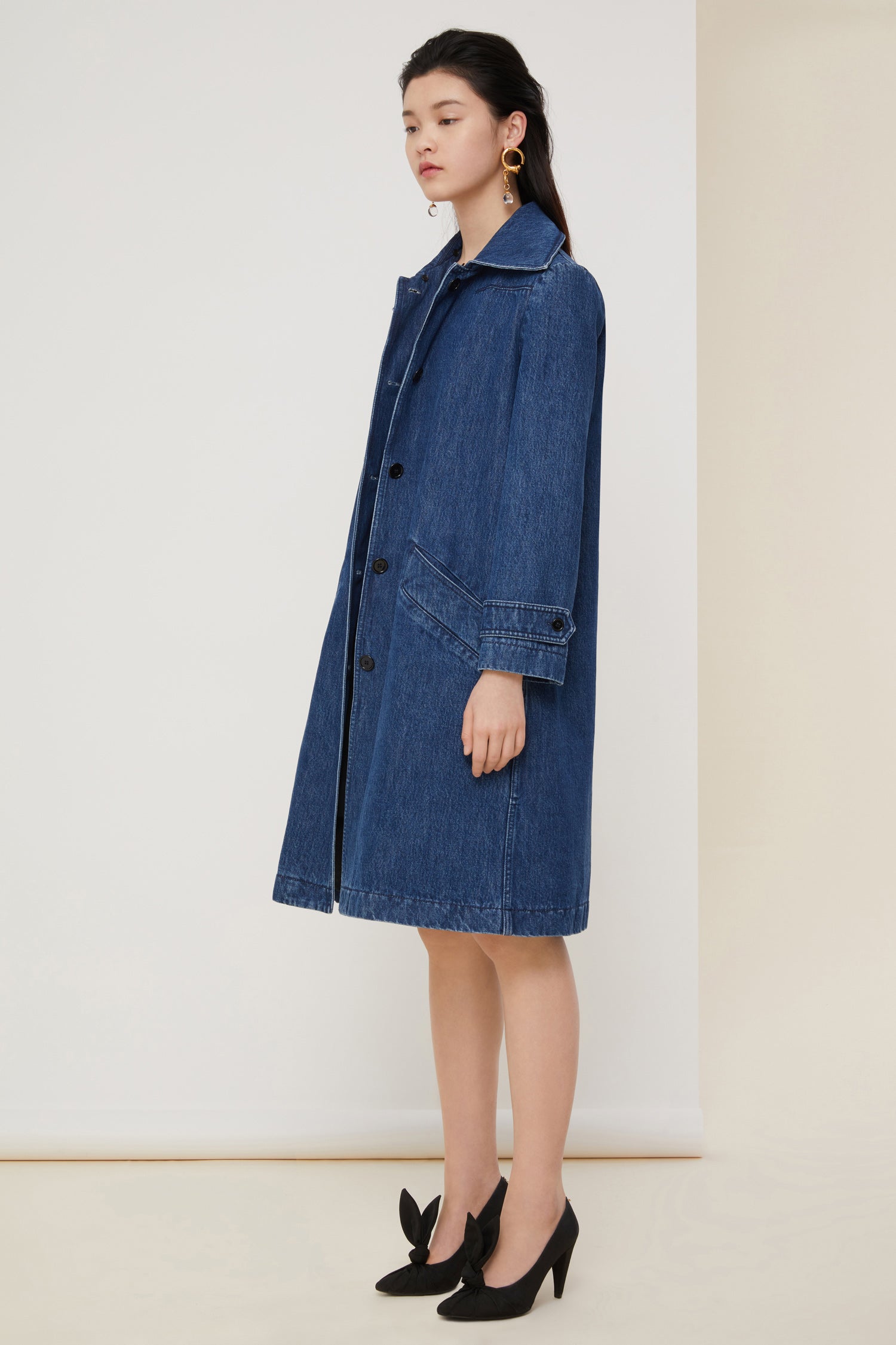 Patou Denim A20CO0040008604D manteau indigo 34-42