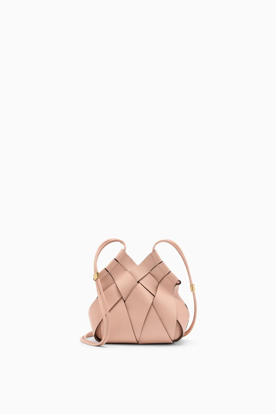 Ulla Johnson Charlotte sac bandoulière cuir rose Tulip