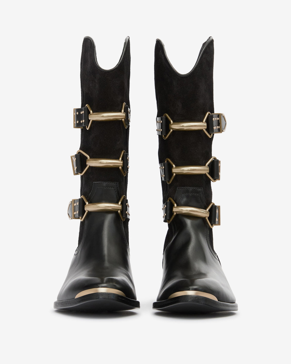 Isabel Marant Mexia bottes cuir noir