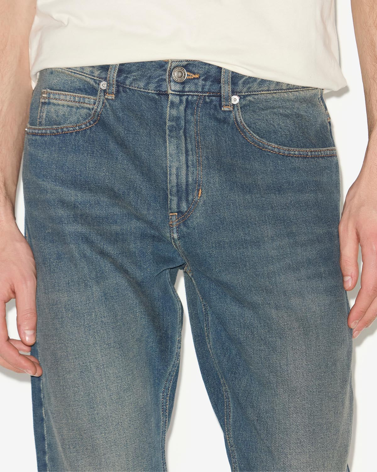 Isabel Marant Jack jean droit bleu 5 poches