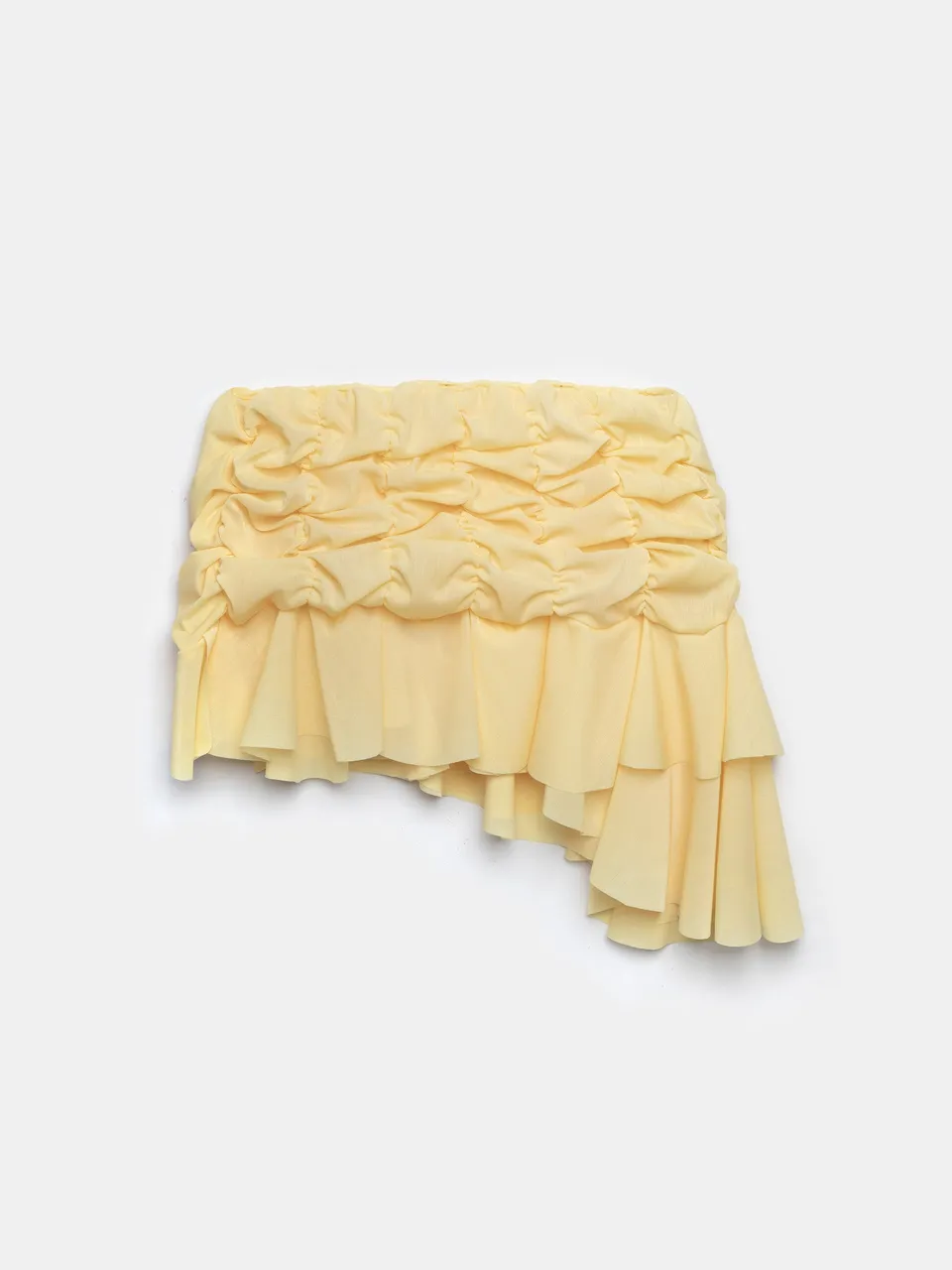 Ester Manas Mini Skirt jupe jaune beurre froncée 34/44