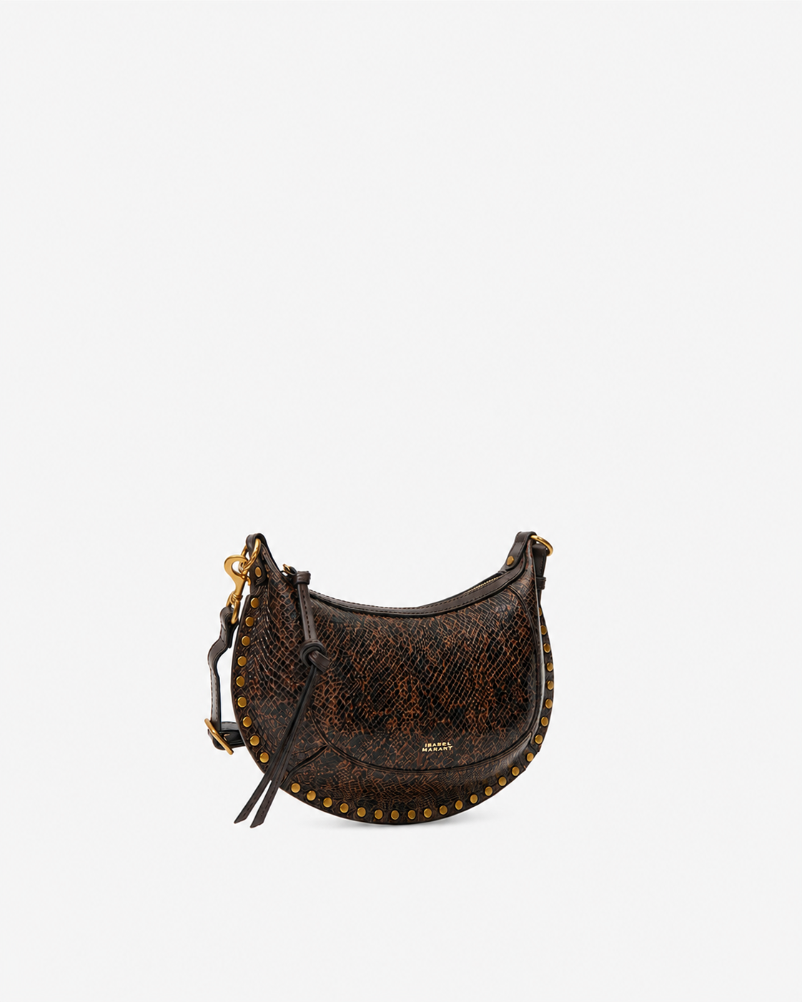 Isabel Marant Oskan Moon Sac Cuir Mocha Effet Python