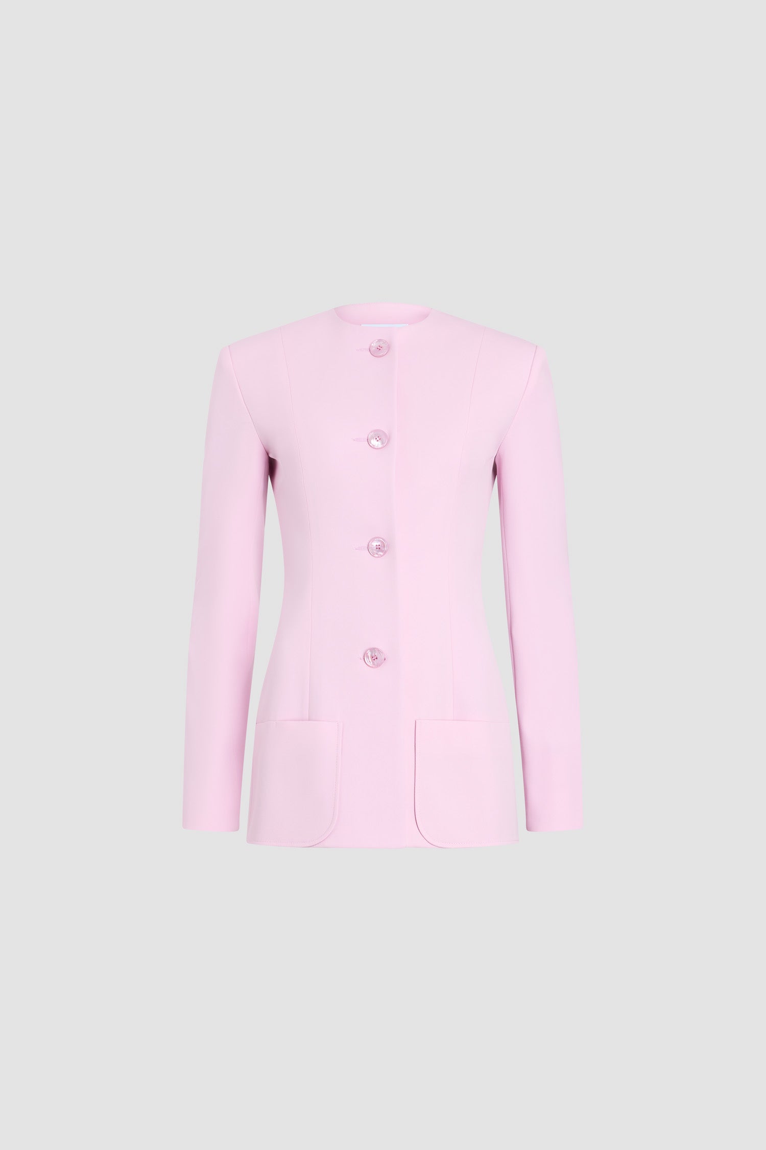Patou P26JA0670103459L veste tailleur rose pâle