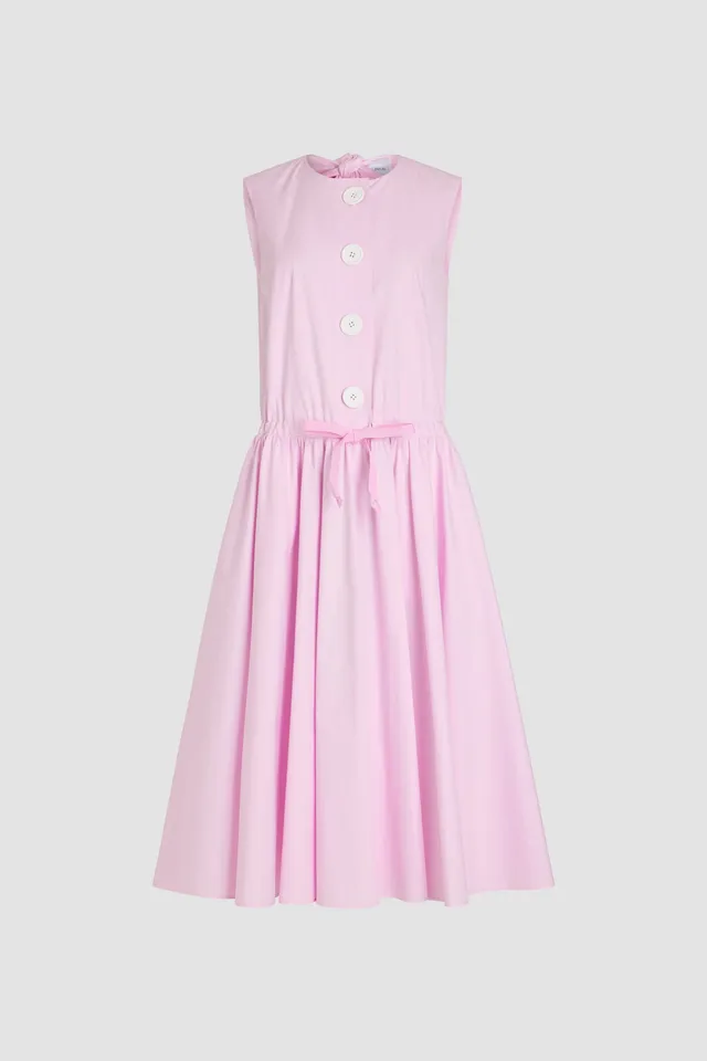 Patou P25DR1860017457P robe midi coton rose