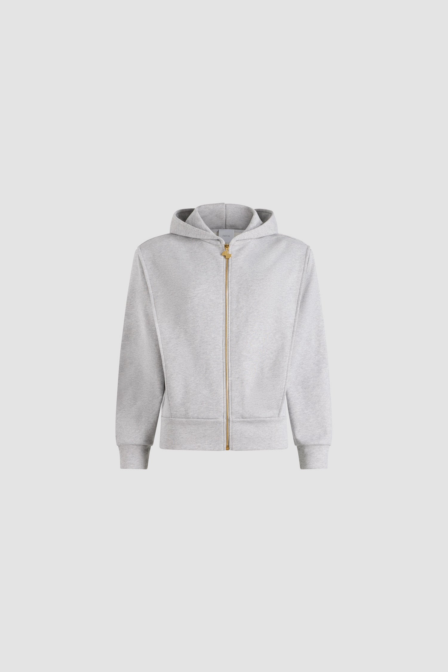 Patou P25JE1569985913P hoodie zippé gris coton taille M