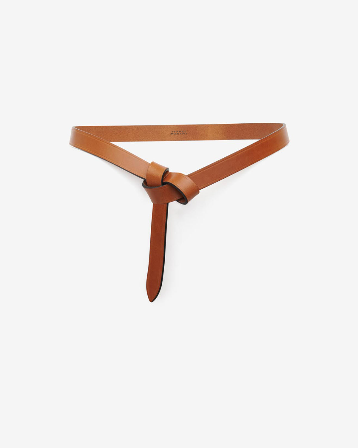 Isabel Marant Kirka ceinture cuir naturel à nouer 2 cm