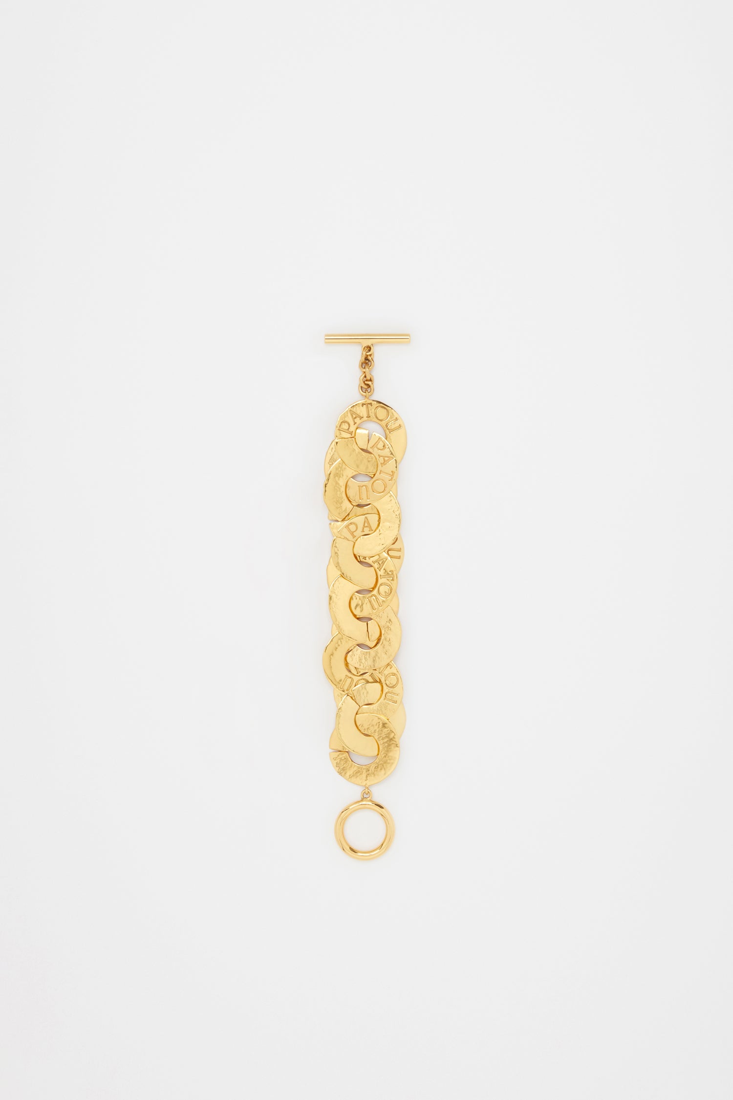 Patou JW095 bracelet laiton doré pièces Gold