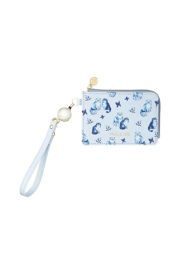 Paul & Joe Nounette et Gipsy porte-cartes bleu imitation cuir