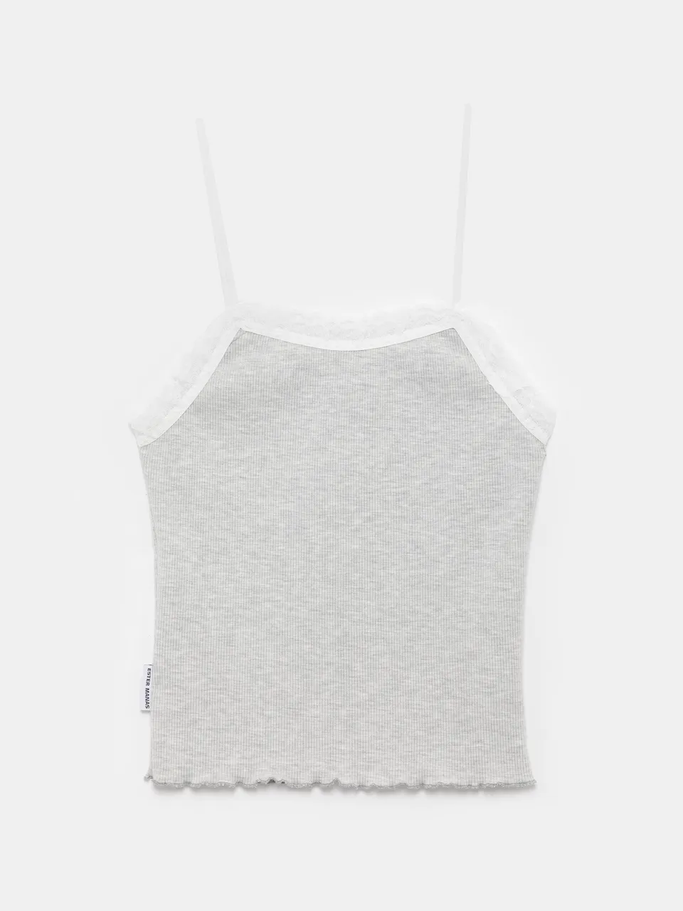 Ester Manas Grey Lace Débardeur gris XS/S court