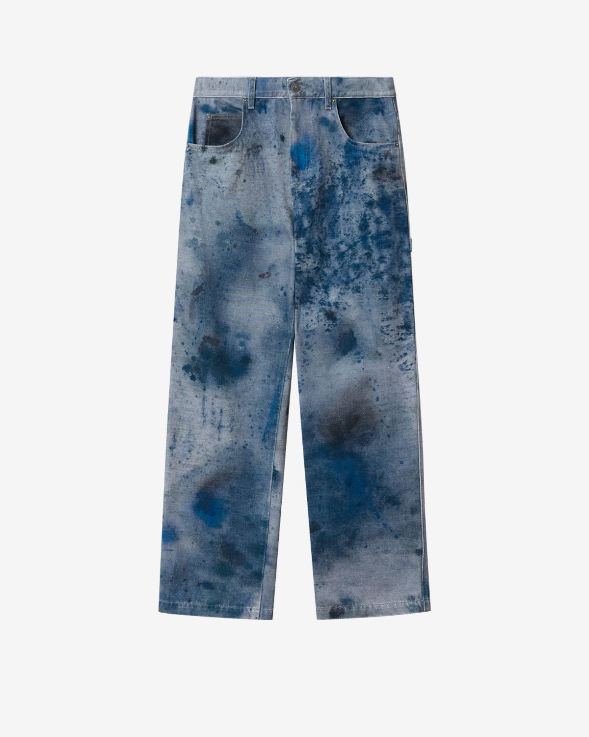 Isabel Marant Pablo PA0194HE jean loose bleu indigo tie dye
