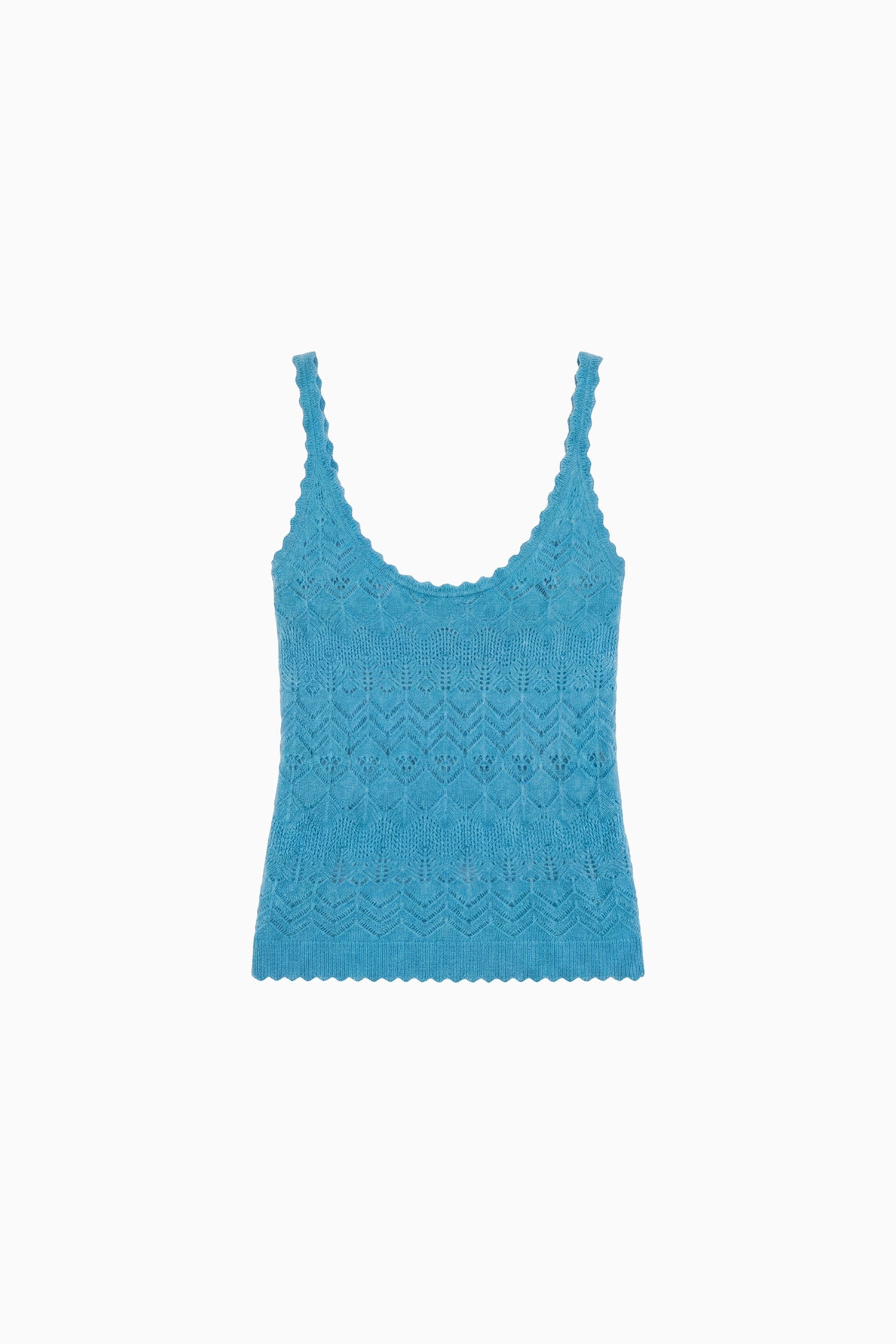 Ulla Johnson Brielle Cashmere Tank top Cerulean