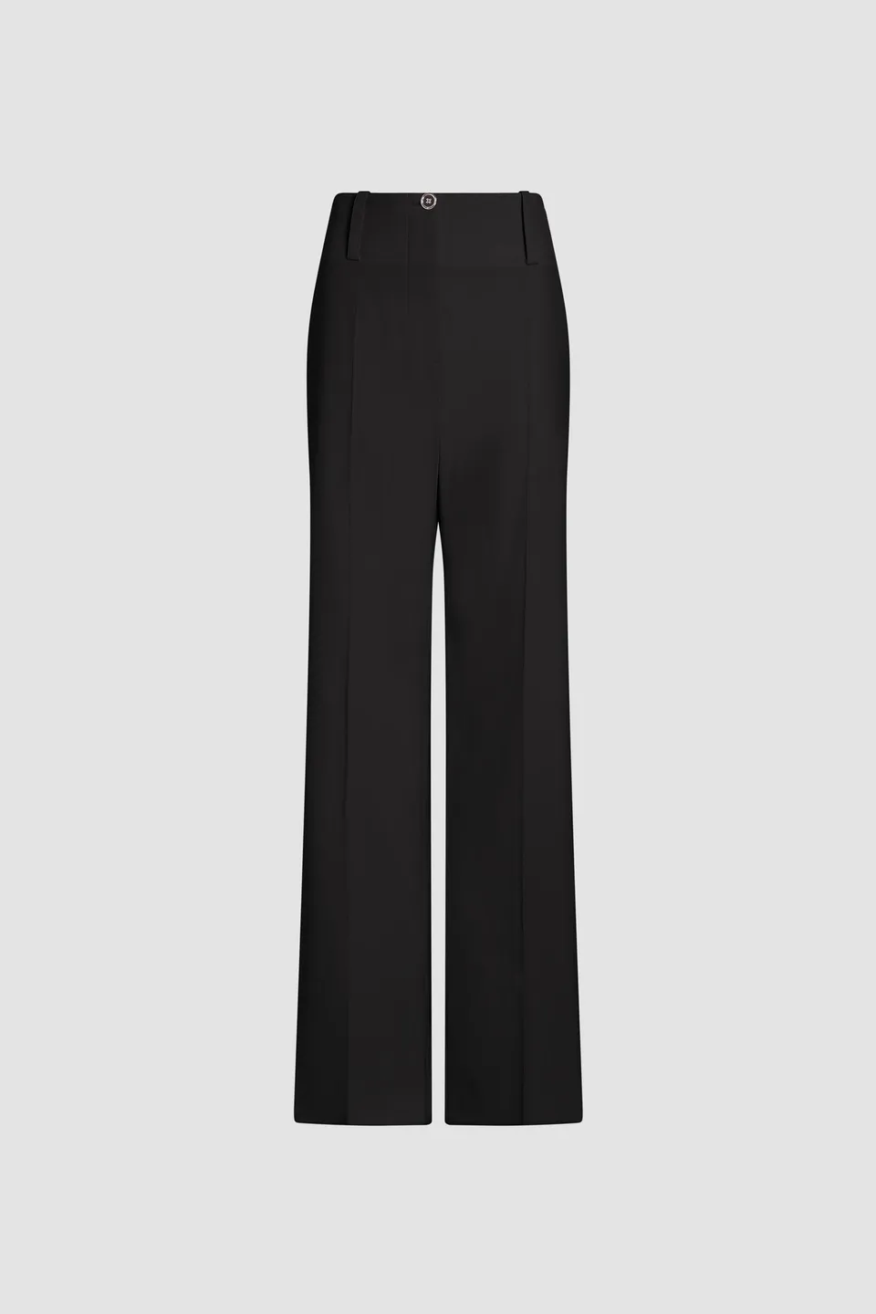 Patou P26TR0490103999B pantalon noir laine large