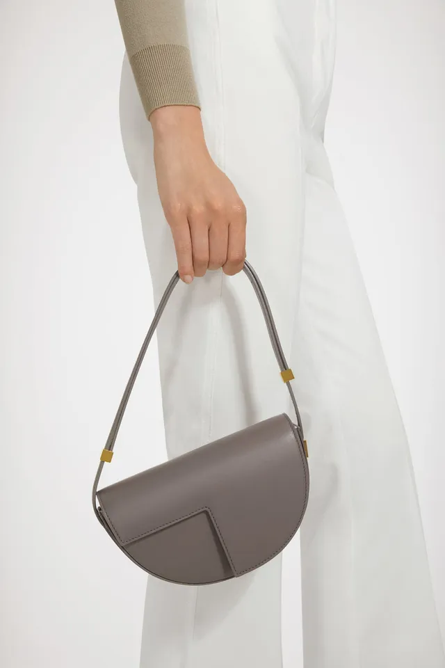 Patou Le Petit Patou sac cuir gris Storm TU