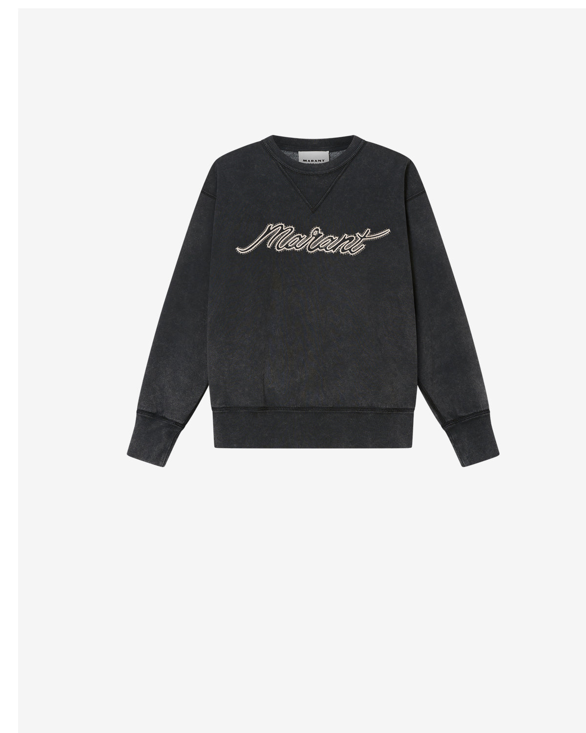 Isabel Marant Rise SW0061 sweat coton noir délavé