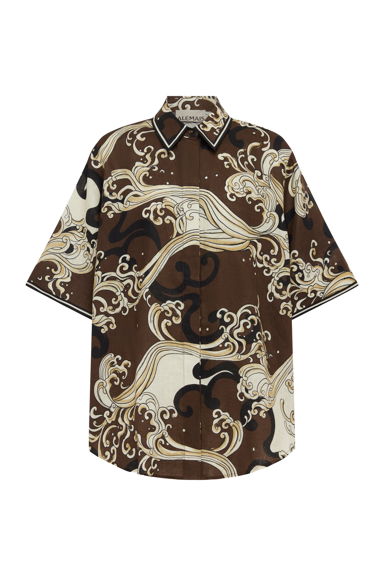 Alemaïs Otis Shirt chemise lin ample manches courtes